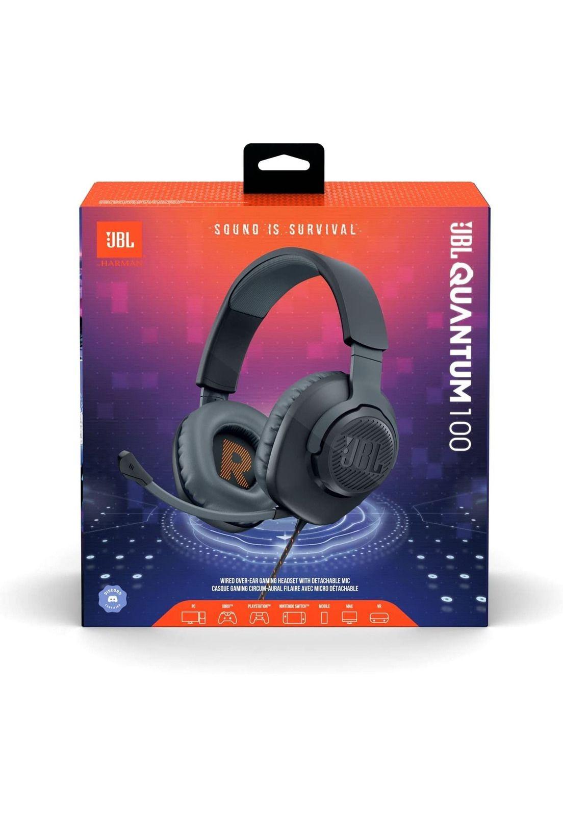 Audífonos Gamer JBL Quantum 100 Jack 3.5mm Negro-0