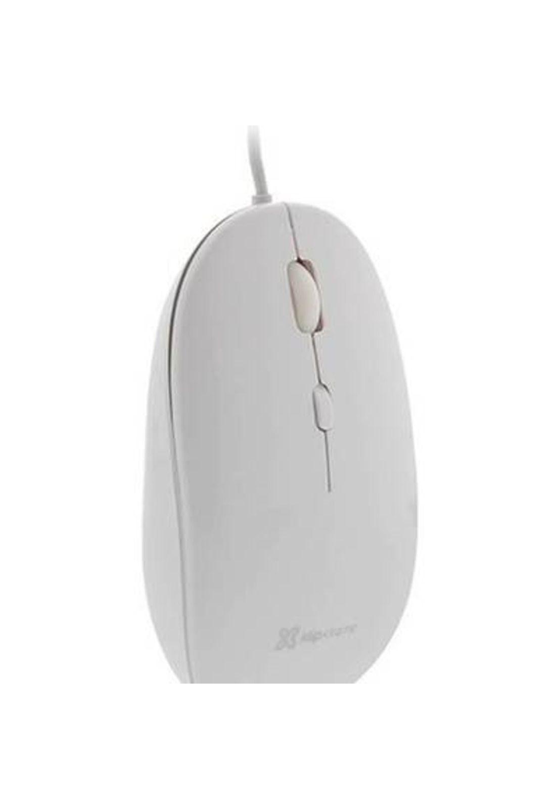 Mouse Alámbrico Klip Xtreme 4 Botones 1600DPI Blanco-2