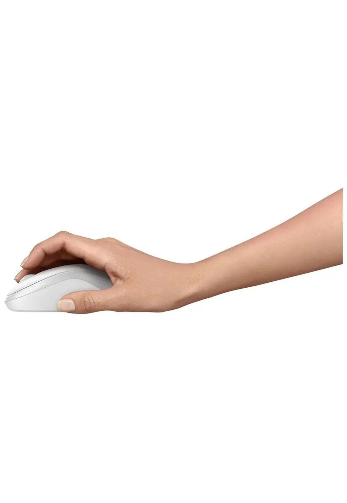 Mouse Logitech Bluetooth Silent M240 3 Botones Blanco-2