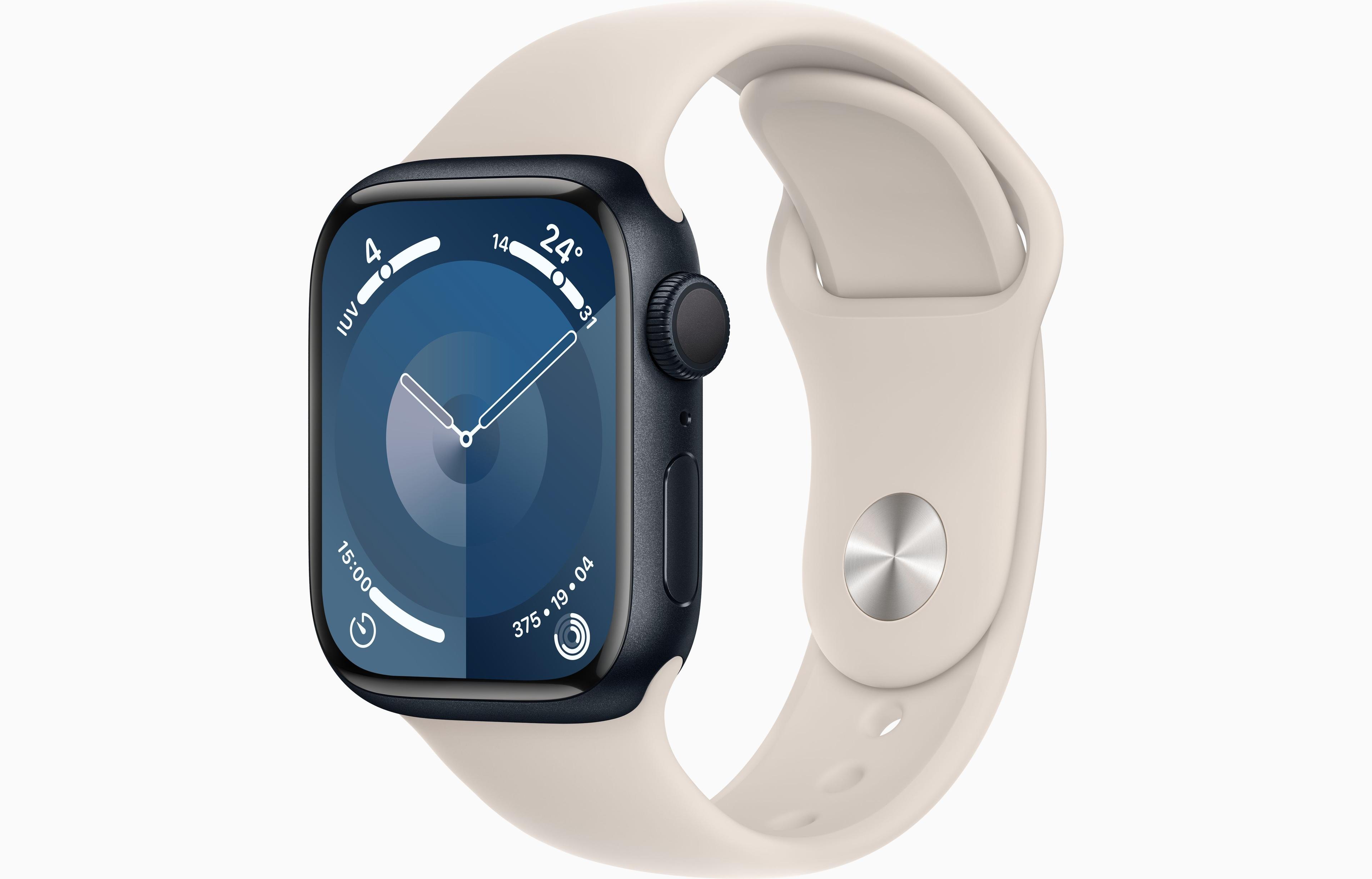 Apple Watch Series 9 41 mm GPS Talla S/M Starlight-0