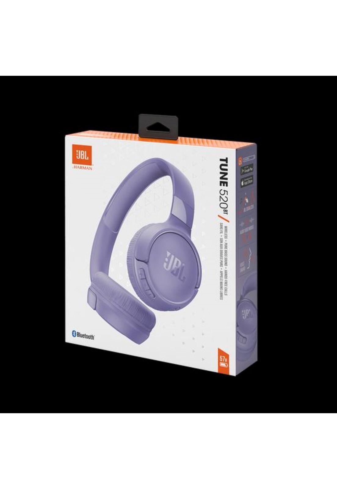 Audífonos Bluetooth JBL Tune 520BT Pure Bass Purple-6