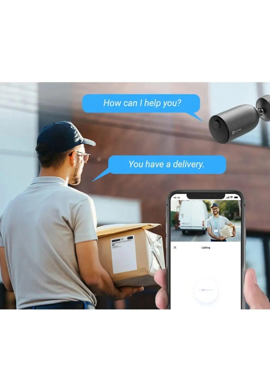 Camara Ip Wifi Eb3 3mp C/bateria Color Audio Ia Msd Ezviz-3