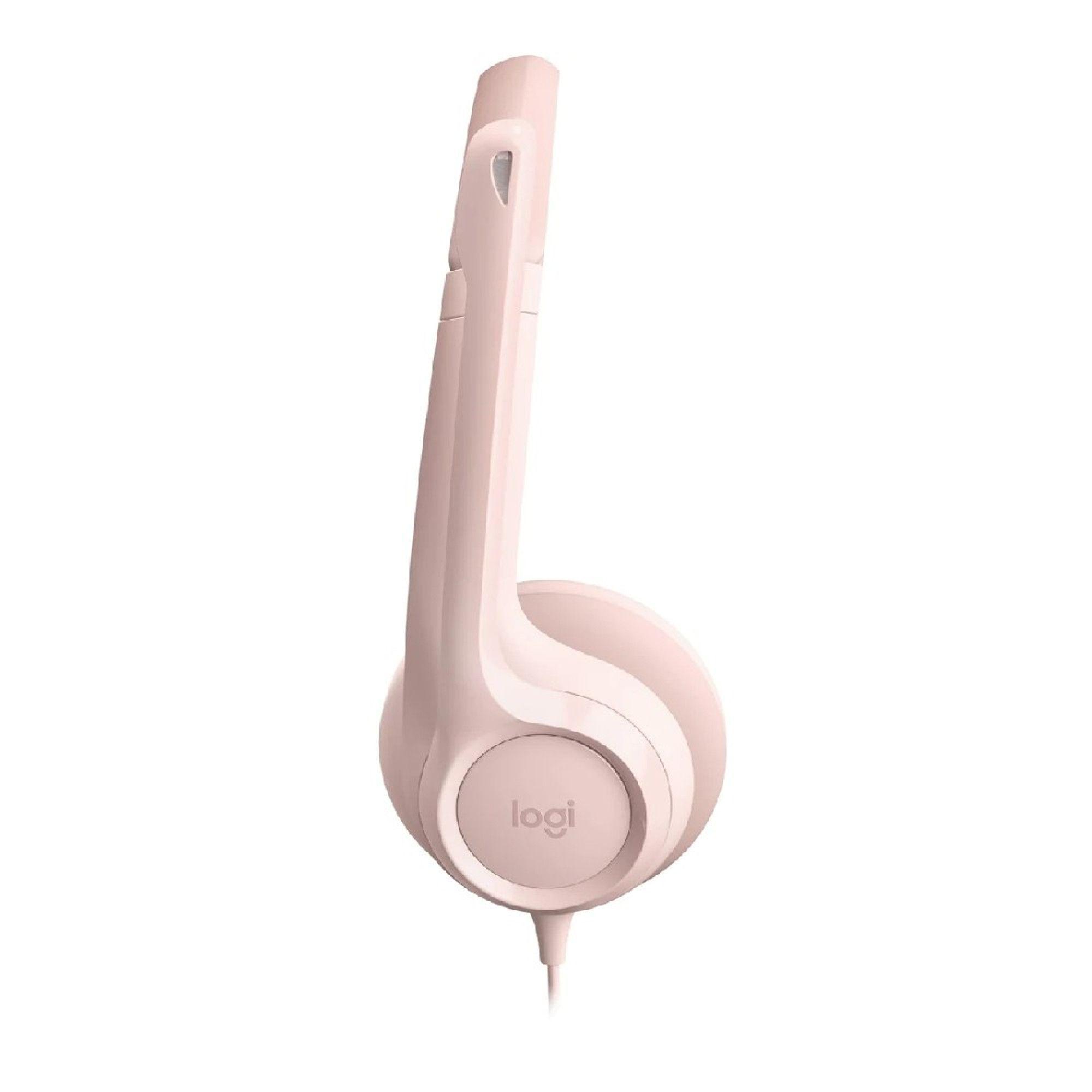 Audifono Con Micrófono Usb Logitech H390 Rosa-2