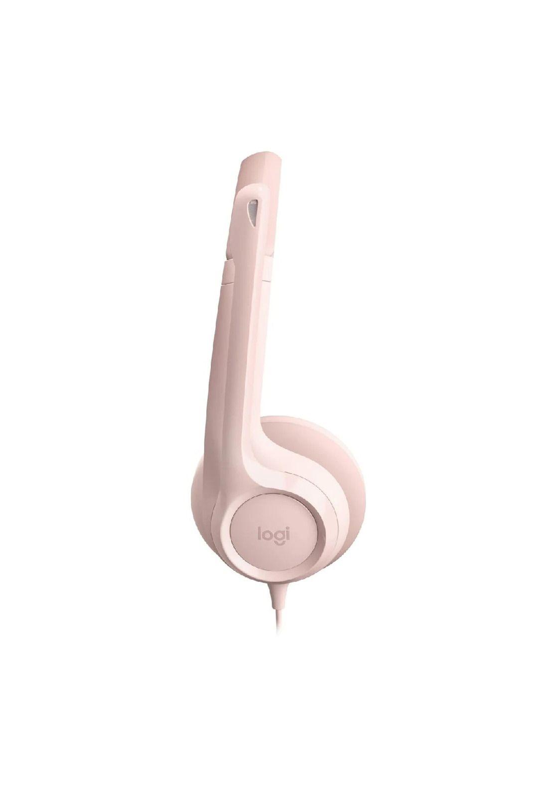 Audifono Con Micrófono Usb Logitech H390 Rosa-1