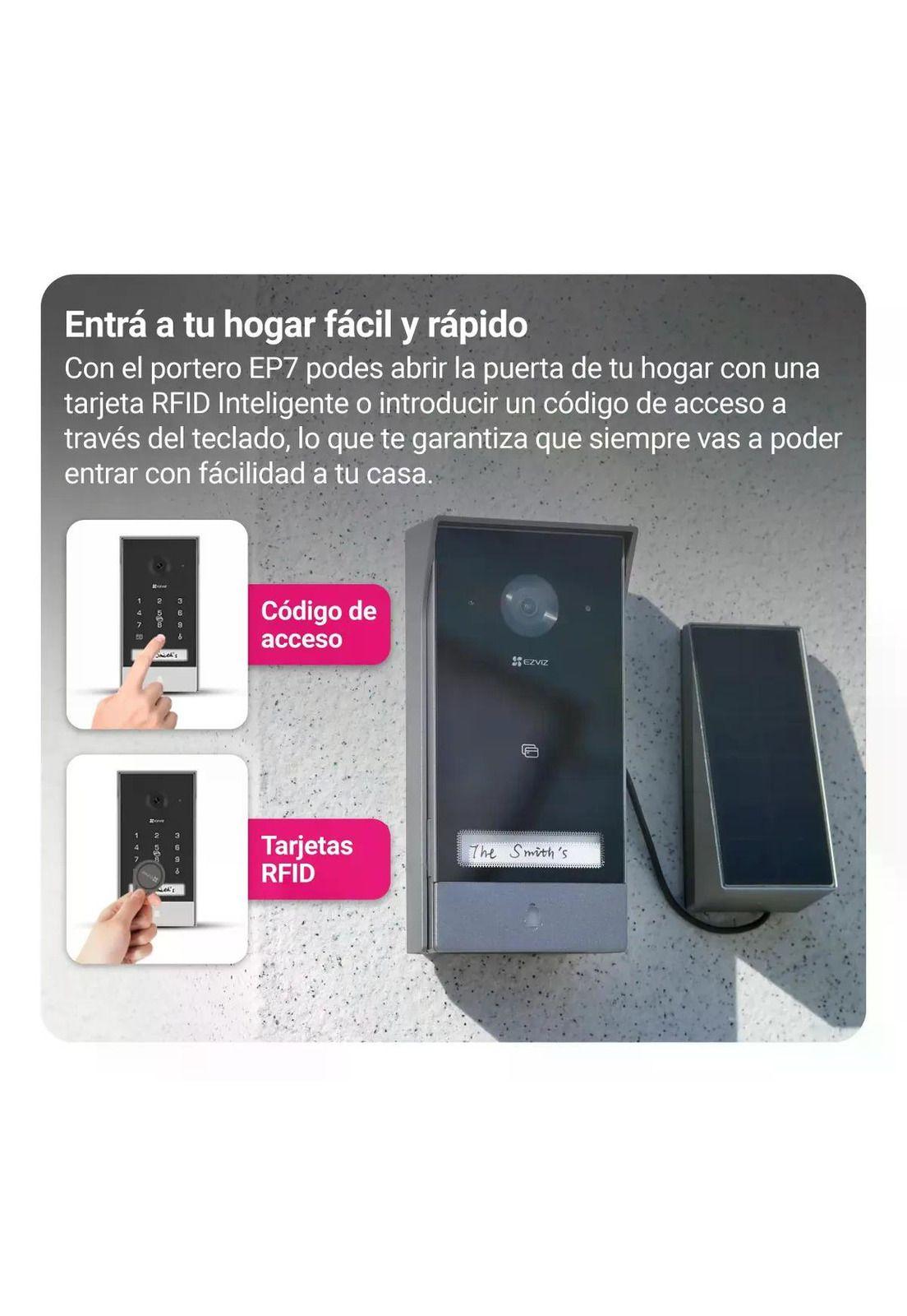 Videoportero Eléctrico Inalámbrico Ezviz Ep7 Panel Solar 2k-3