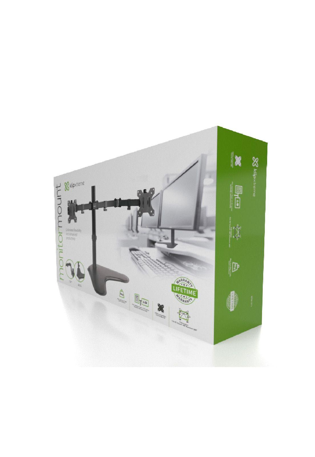 Klipxtreme Soporte Monitor Doble 13" a 32" KPM-311 Techbox-1