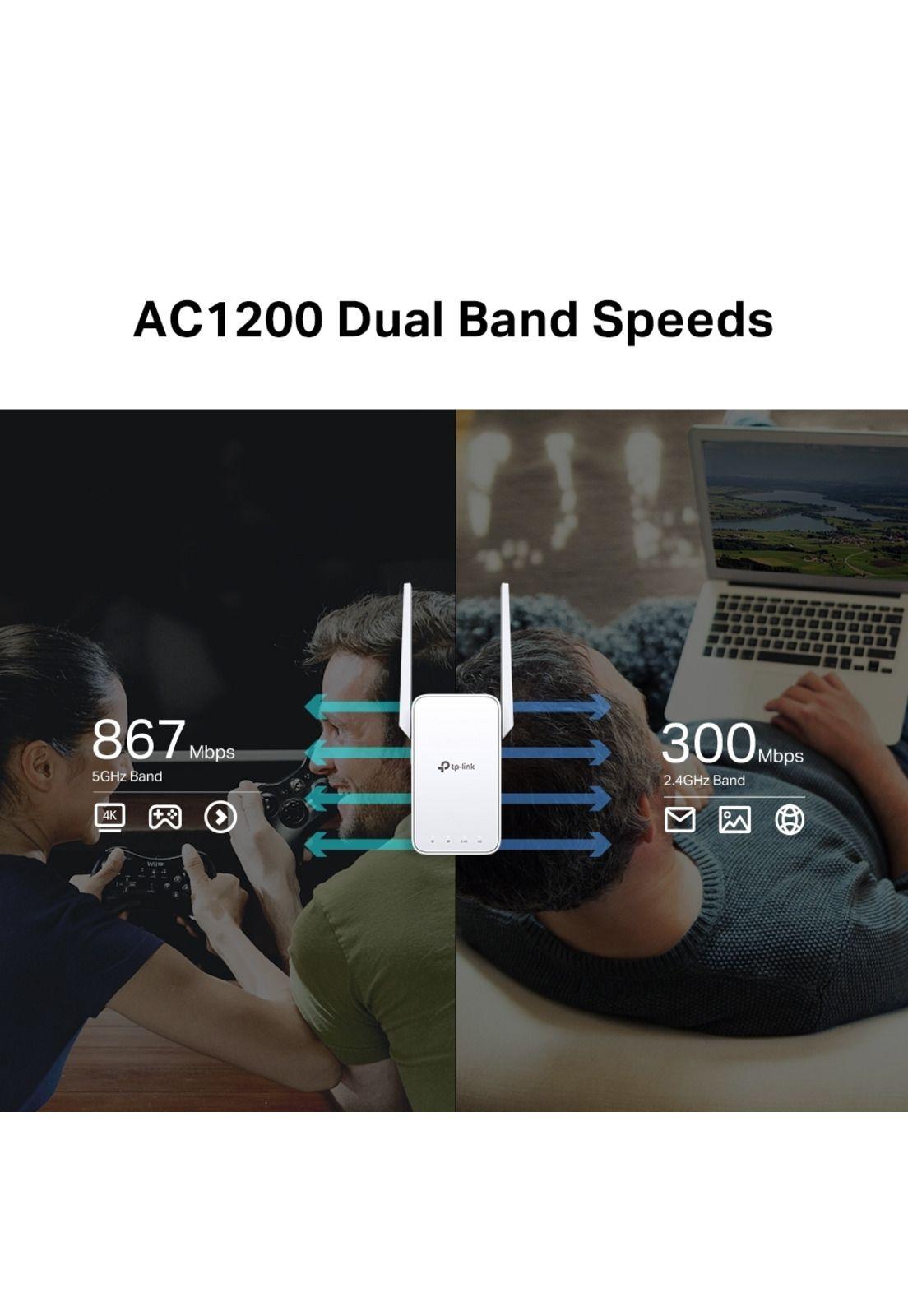 Extensor Repetidor TP-Link RE315 AC1200 Mesh Wi-Fi Blanco-2