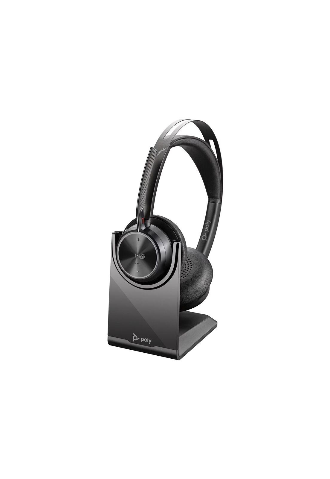 HP Poly Voyager Focus 2 USB-C Bluetooth + Base y Adaptadores-0