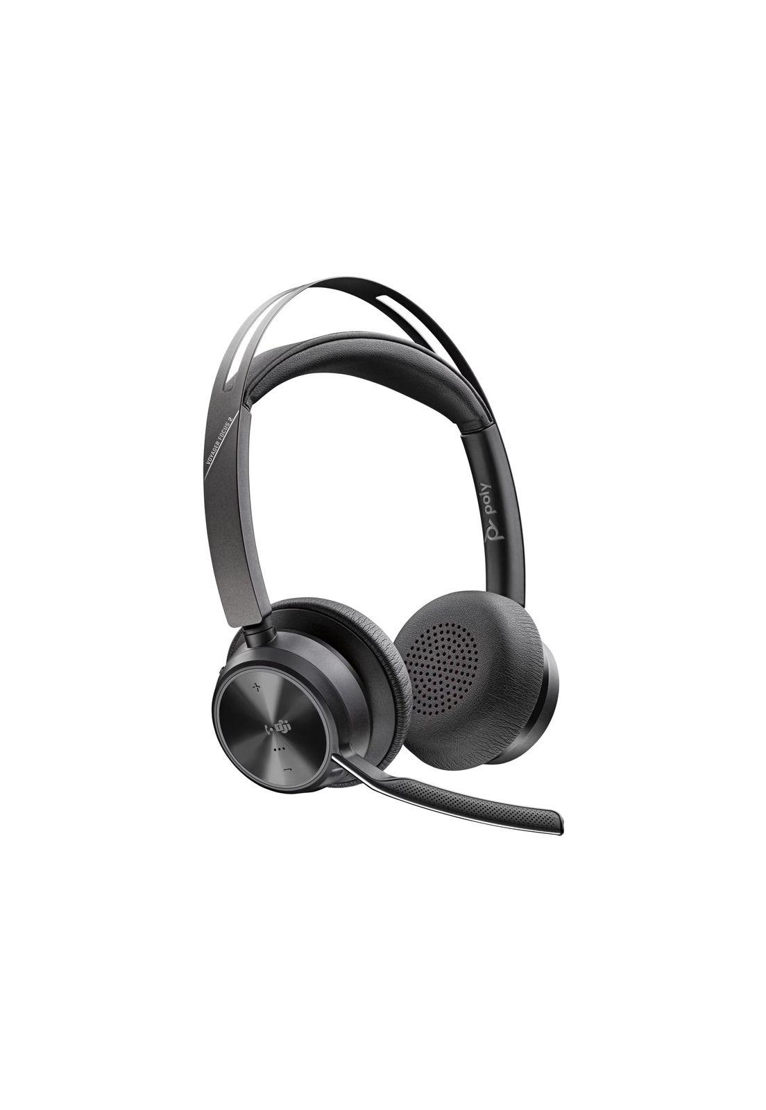 HP Poly Voyager Focus 2 USB-C Bluetooth + Base y Adaptadores-1