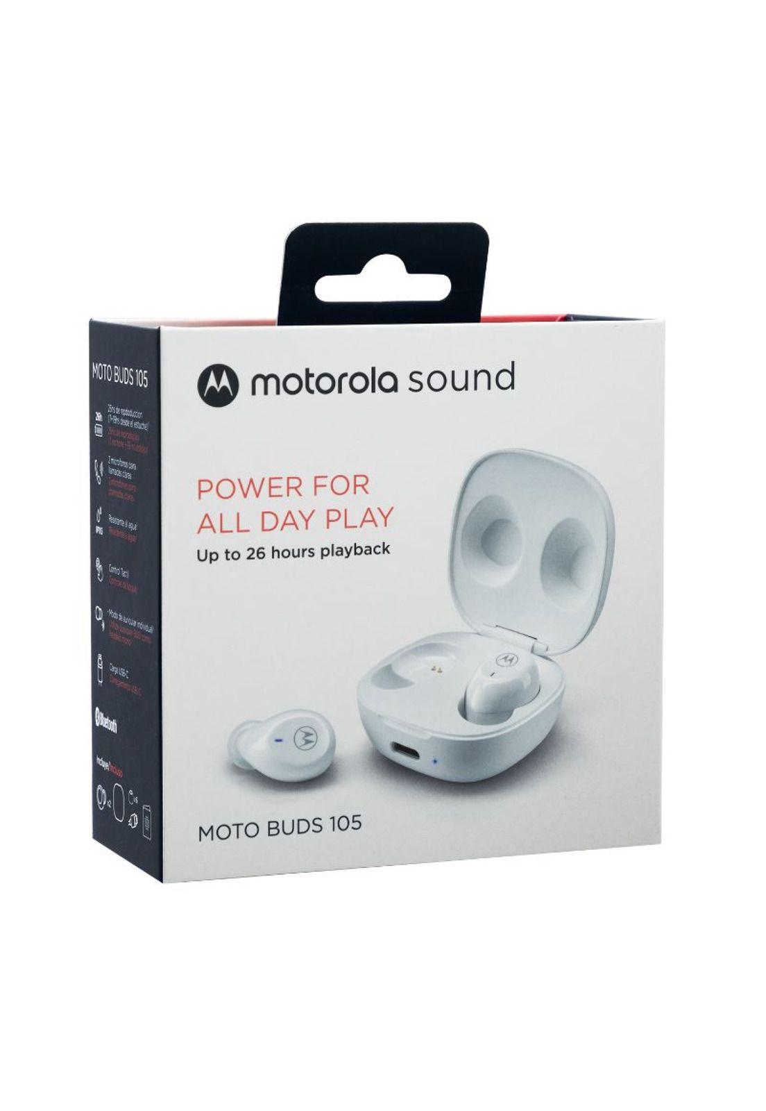 Audifono Motorola Buds 105 True Wireless Blanco-0