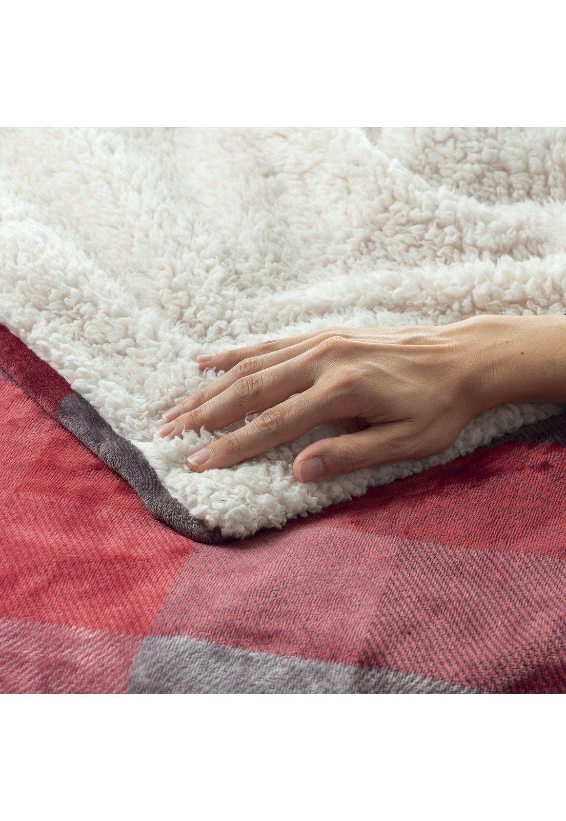 Manta Eléctrica Scaldasonno Cuadrille Rojo 120x160 Cm-1