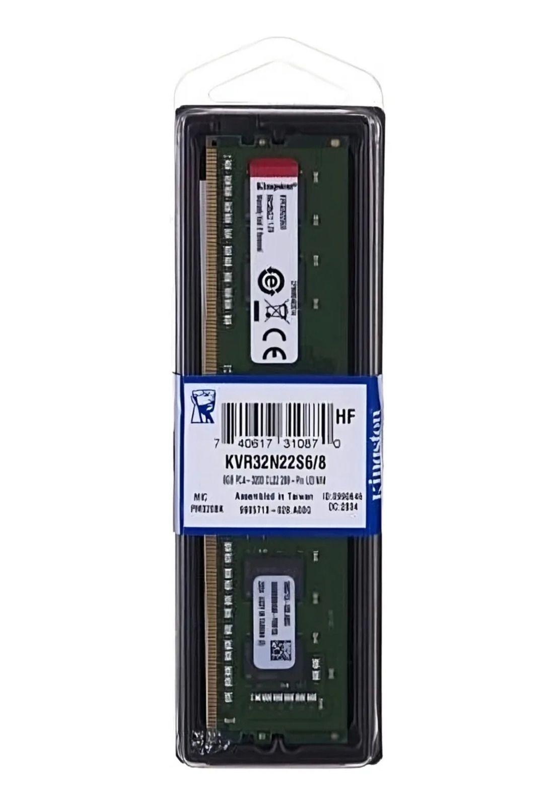 Kingston ValueRam 8GB DDR4 3200MT/s Non-ECC Unbuffered DIMM-0