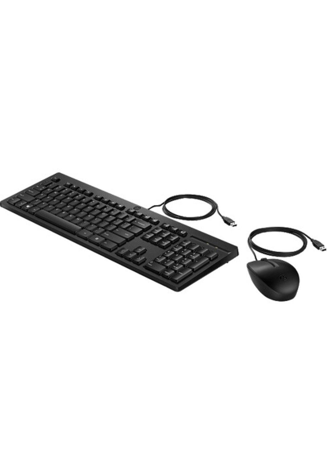 Teclado + Mouse HP 225 Wired USB-1