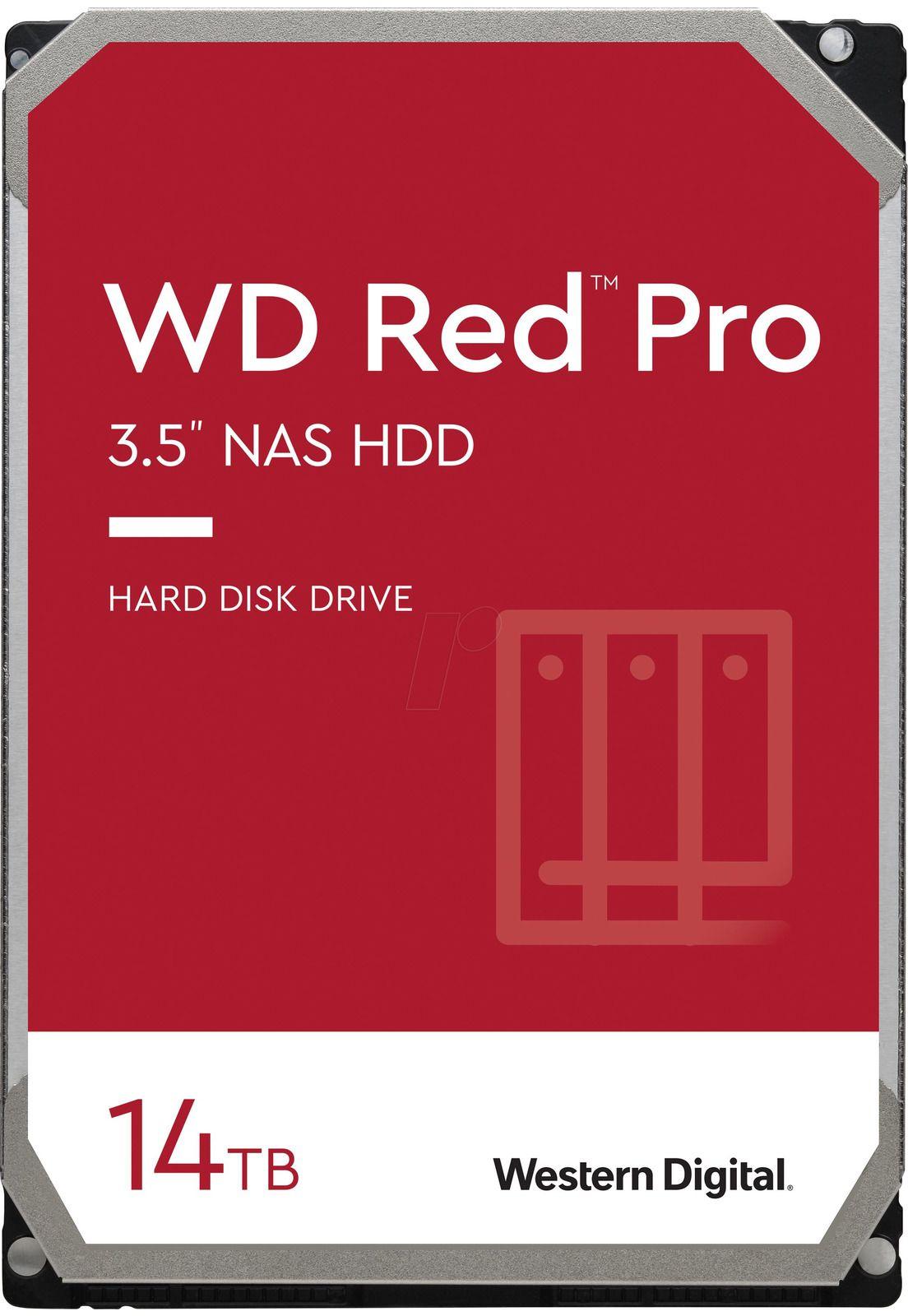 Disco Duro Western Digital RED PRO 14TB SATA 7200rpm 512MB-0