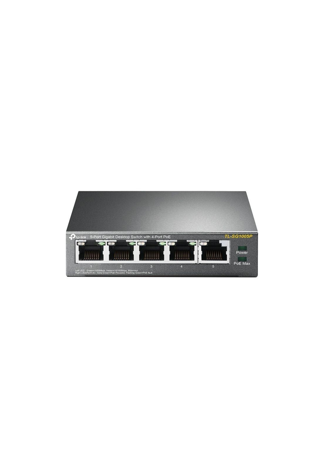Switch TP-Link TL-SG1005P 5 puertos Gigabit 10Gbps PoE 56W-1