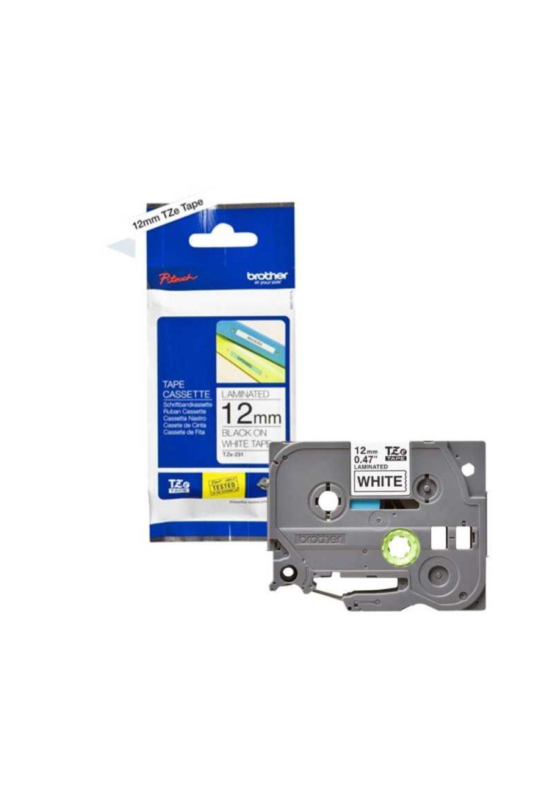 Cinta Rotuladora Brother Tze-231 Ng/Blco 12mm-2