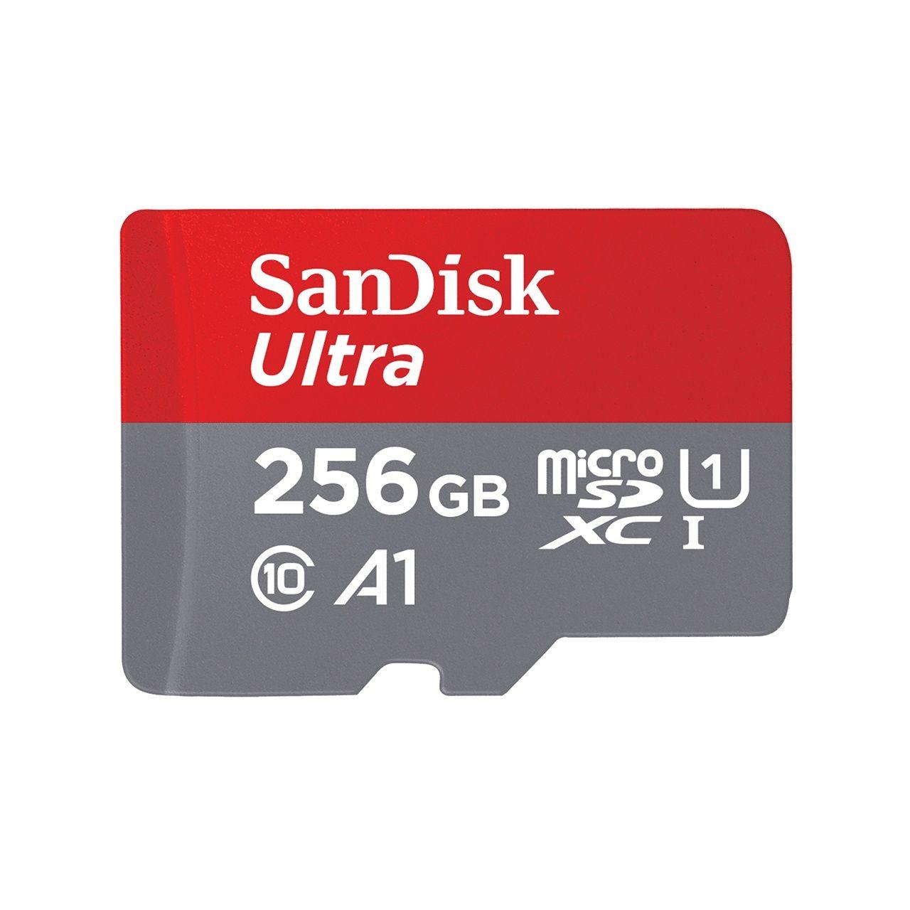 Tarjeta MicroSD SanDisk Ultra 256GB UHS-I C10 Adaptador SD-3