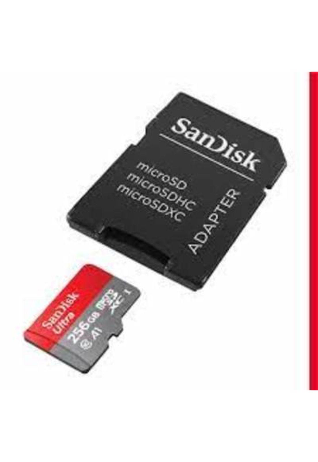 Tarjeta MicroSD SanDisk Ultra 256GB UHS-I C10 Adaptador SD-1