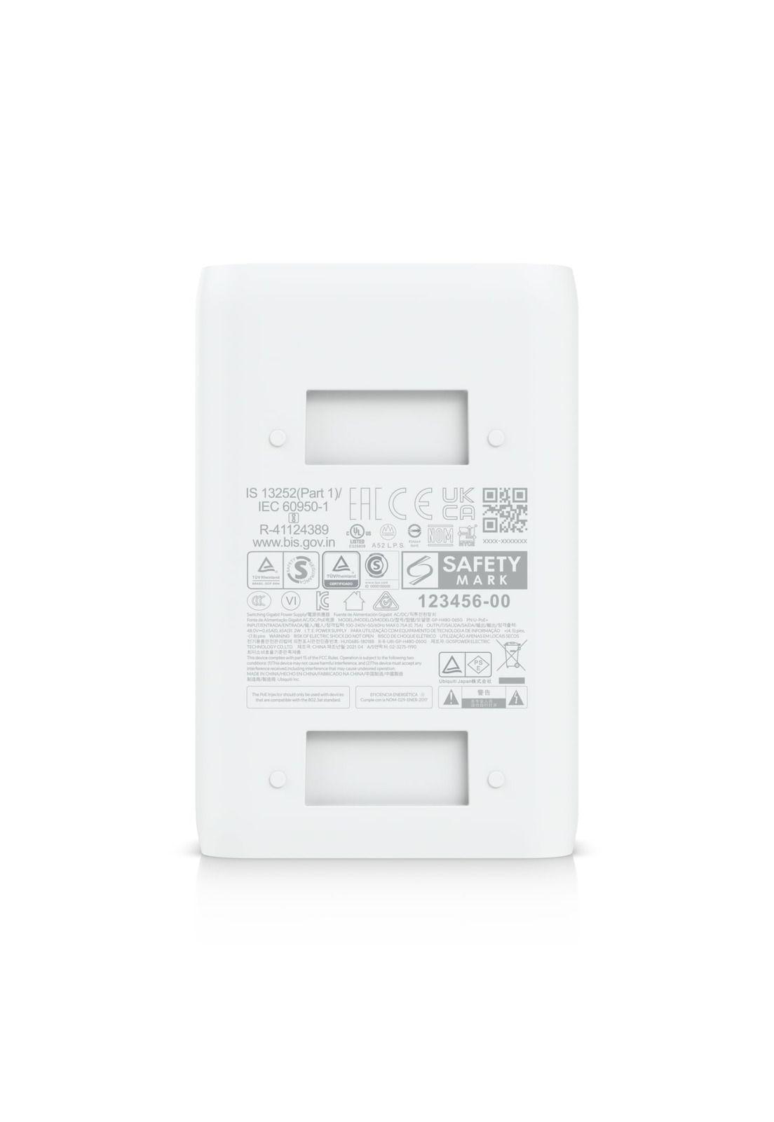 Ubiquiti Adaptador PoE 48V 30W Gigabit U-PoE+-6