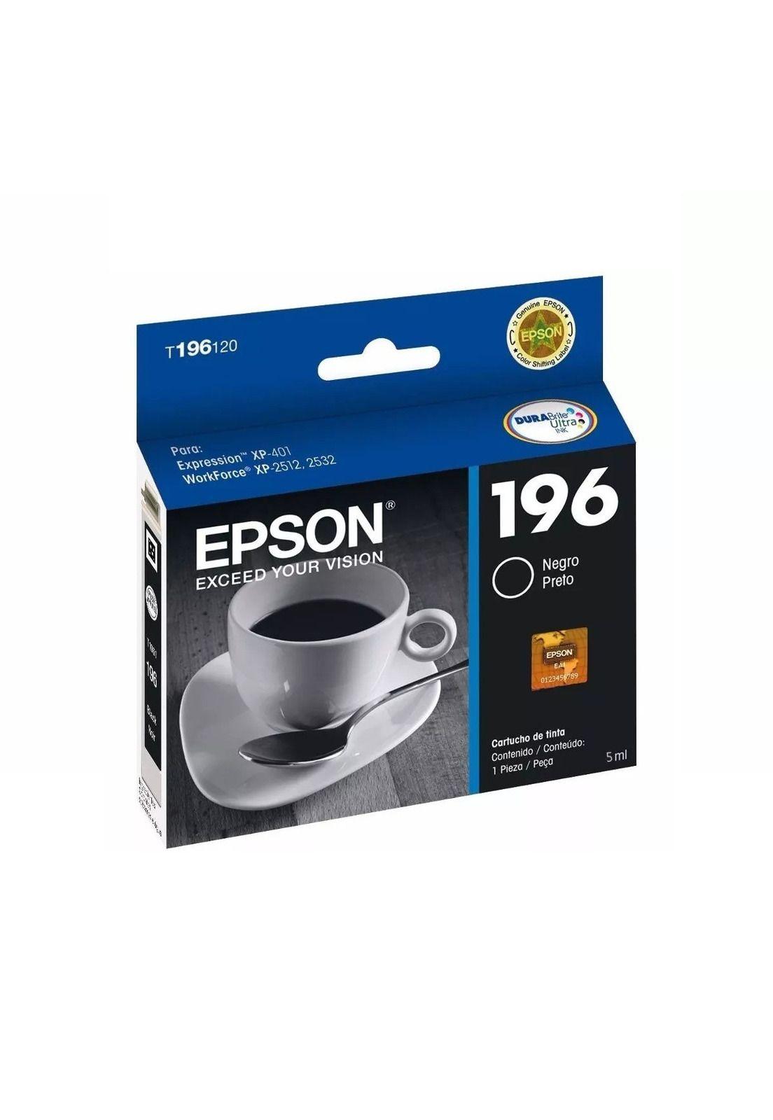 Cartucho De Tinta Epson 196 Negro Original-0