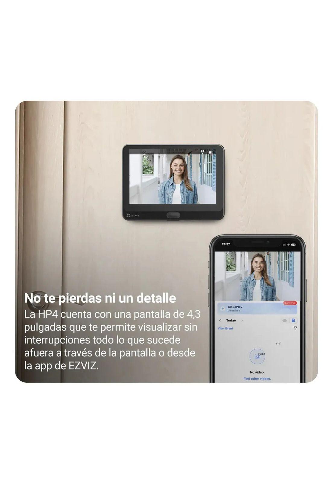 Timbre Mirilla Wifi Ezviz Hp4 Graba Contestas Desde App-3