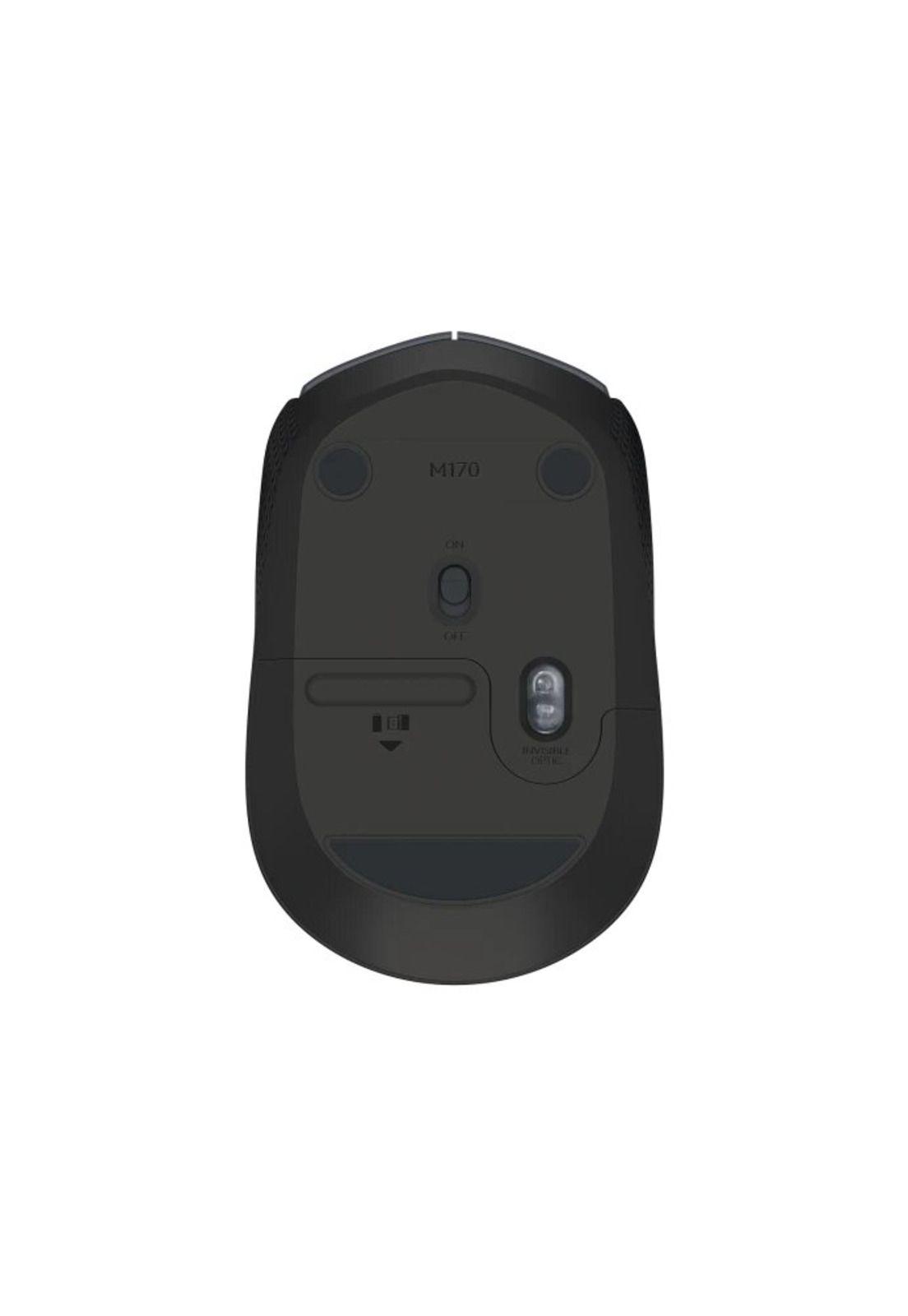 Mouse Inalámbrico Logitech M170 2.4 GHz Negro/Gris-3