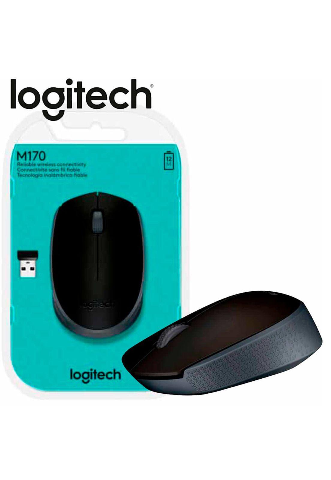 Mouse Inalámbrico Logitech M170 2.4 GHz Negro/Gris-4
