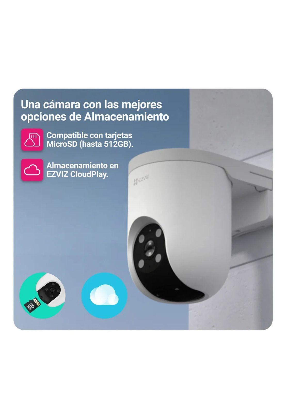 Cámara Seguridad Exterior Ezviz H8c 2k 3mp 360 Wifi Color Blanco-3