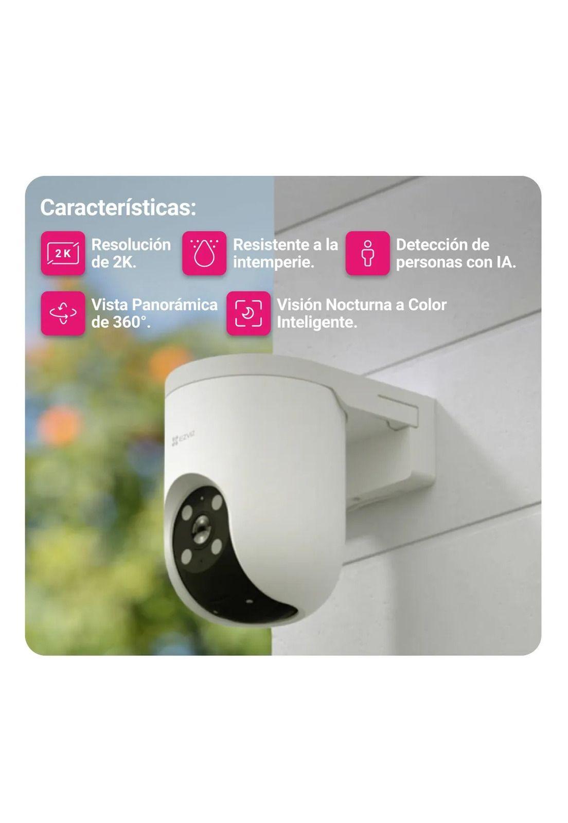 Cámara Seguridad Exterior Ezviz H8c 2k 3mp 360 Wifi Color Blanco-4