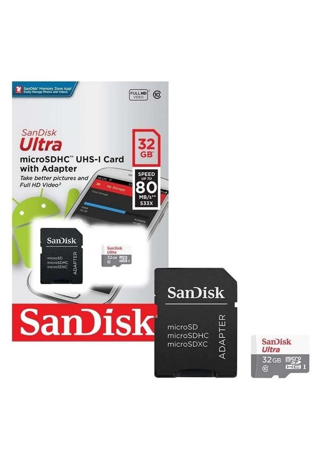 Tarjeta MicroSD SanDisk Ultra 32GB microSDXC UHS-I Class 10-2