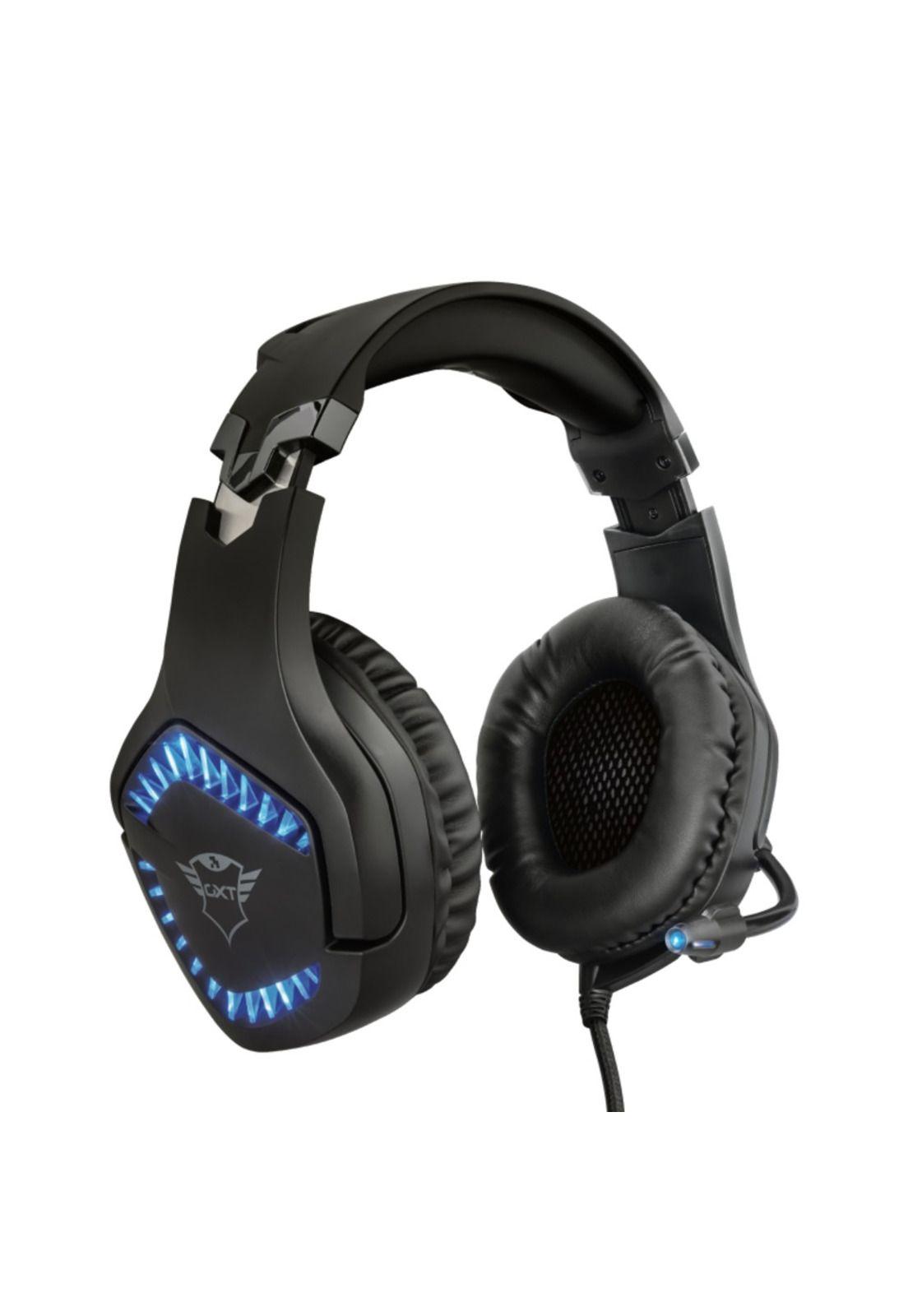 Audífonos Gamer Trust GXT 460 Varzz Illuminated Negro-0