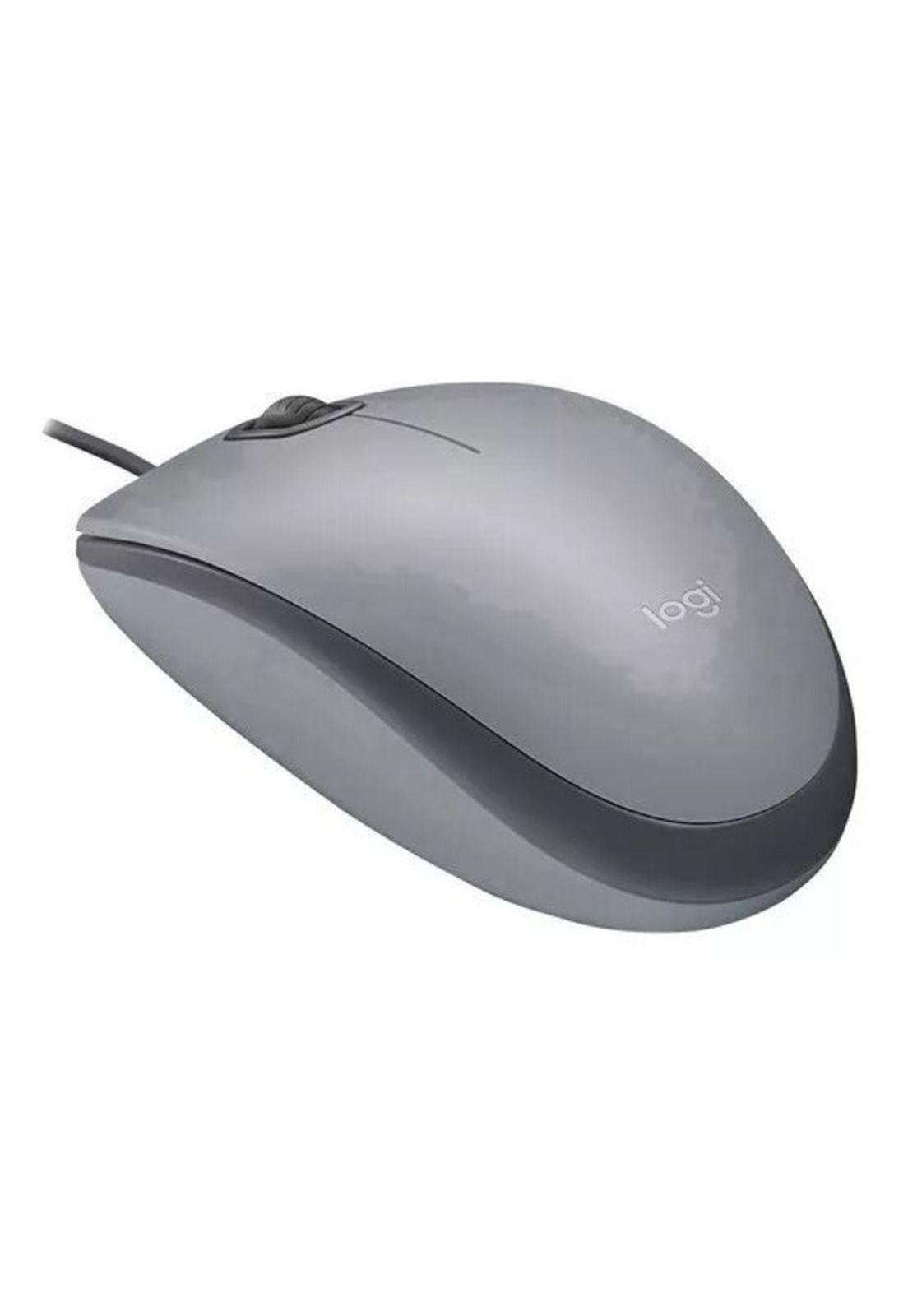Mouse Logitech M110 Silent con cable Gris-2