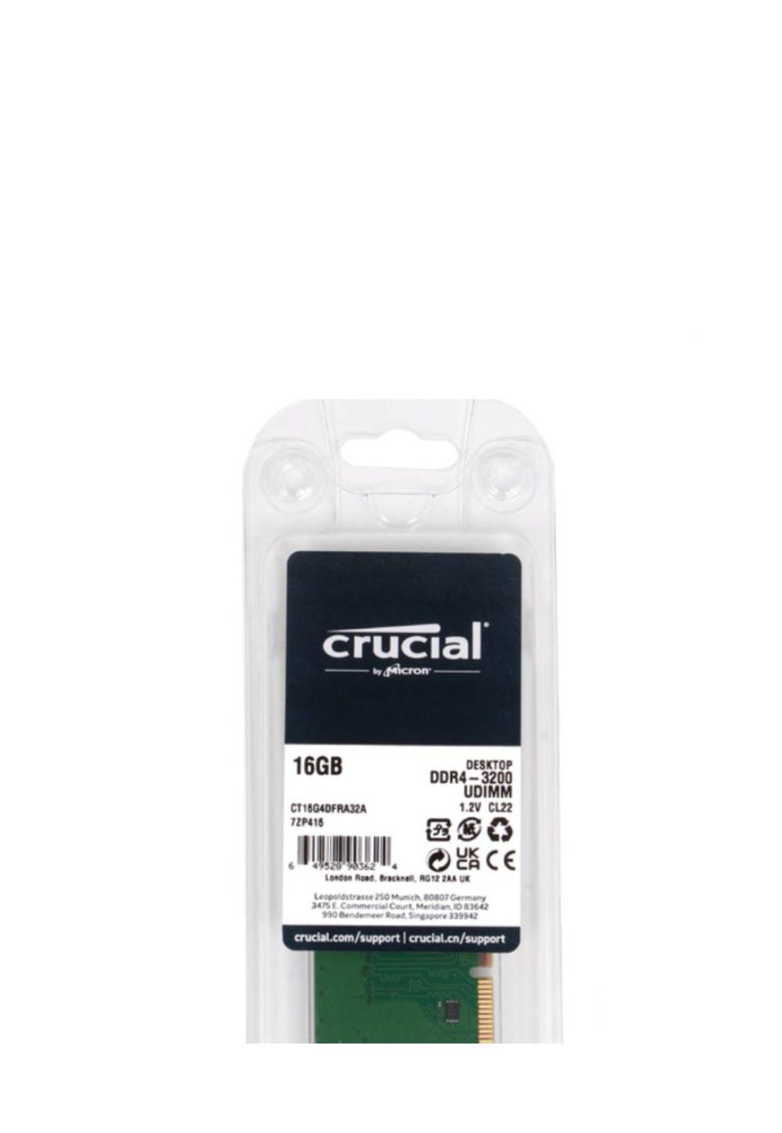 Memoria Ram Crucial 16GB DDR4 3200mhz DIMM-2