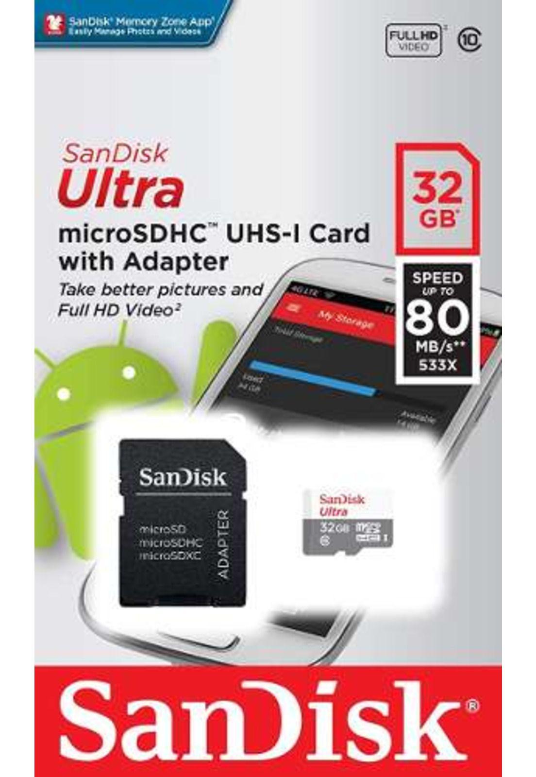 Memoria Micro Sd Sandisk Ultra 32gb + Adaptador-3