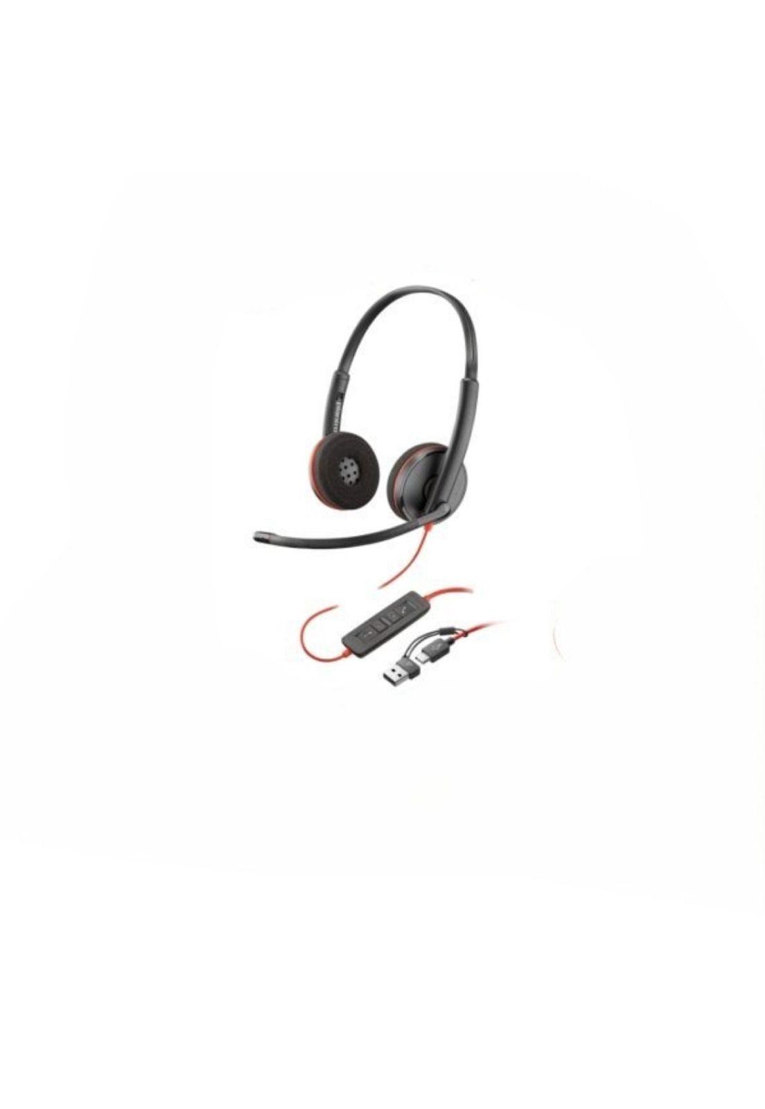 Audífonos Poly Blackwire 3220 USB-C/A Adapter-0