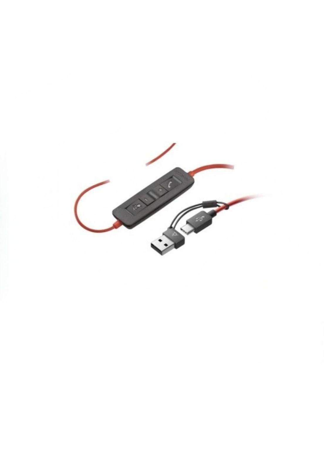 Audífonos Poly Blackwire 3220 USB-C/A Adapter-2