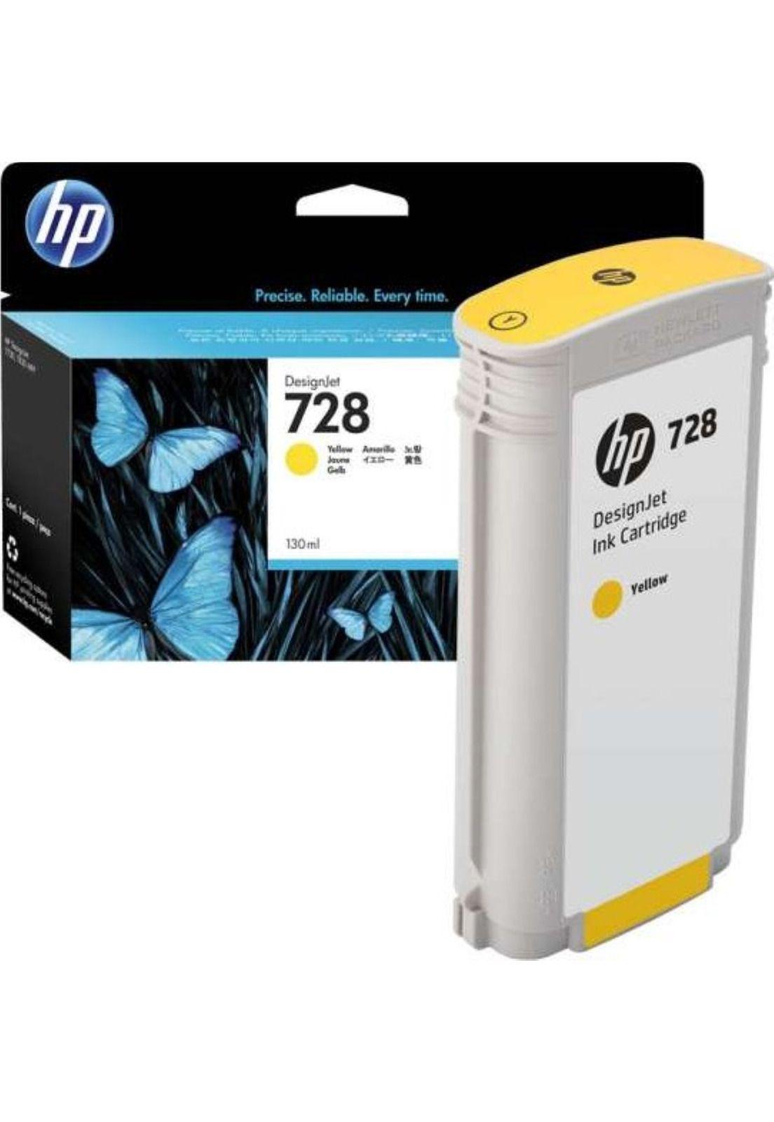Cartucho de Tinta DesignJet HP 728 F9J65A de 130 ml Amarillo-1