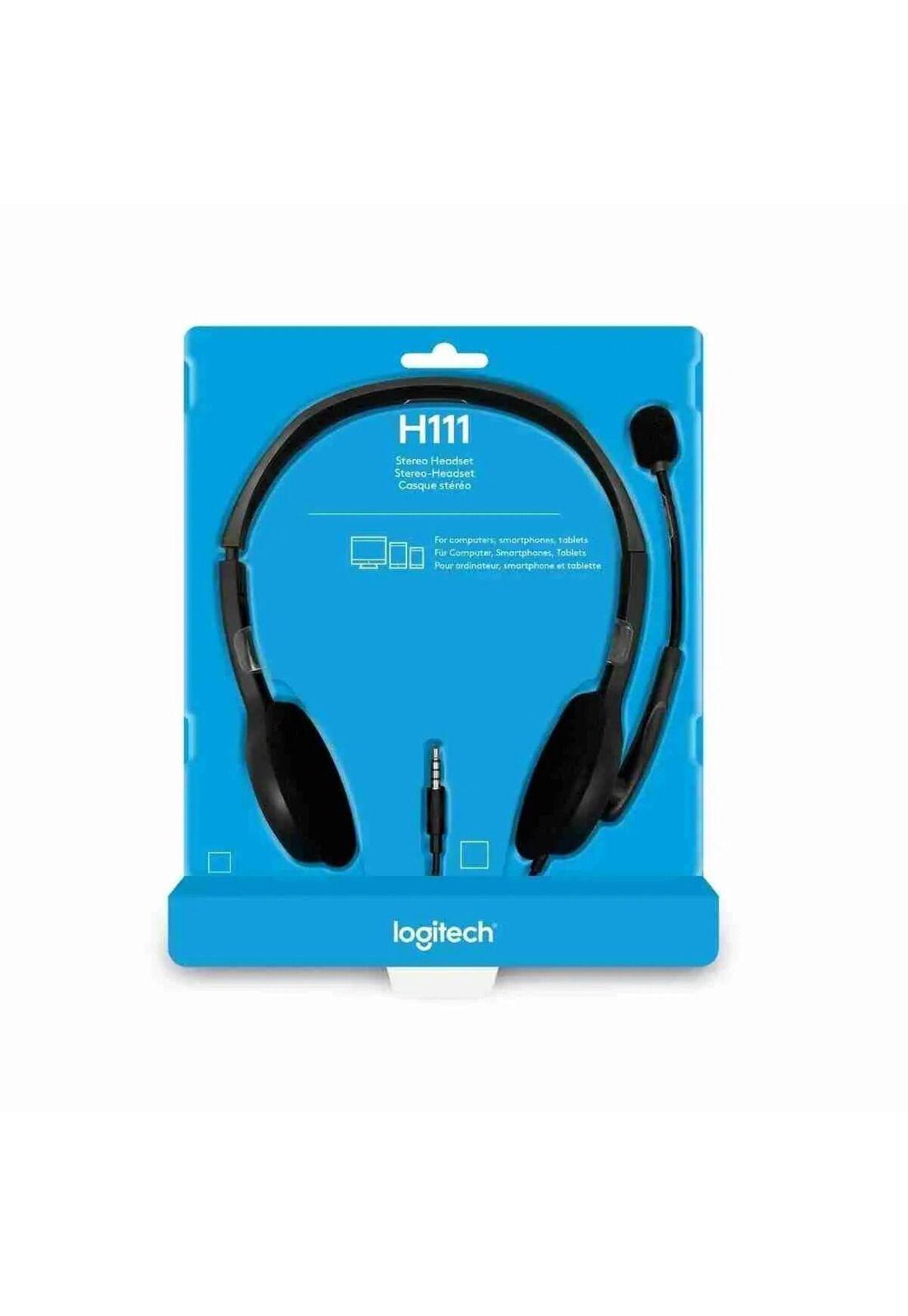 Audífonos Logitech H111 Micrófono  Jack 3.5 mm Gris-5