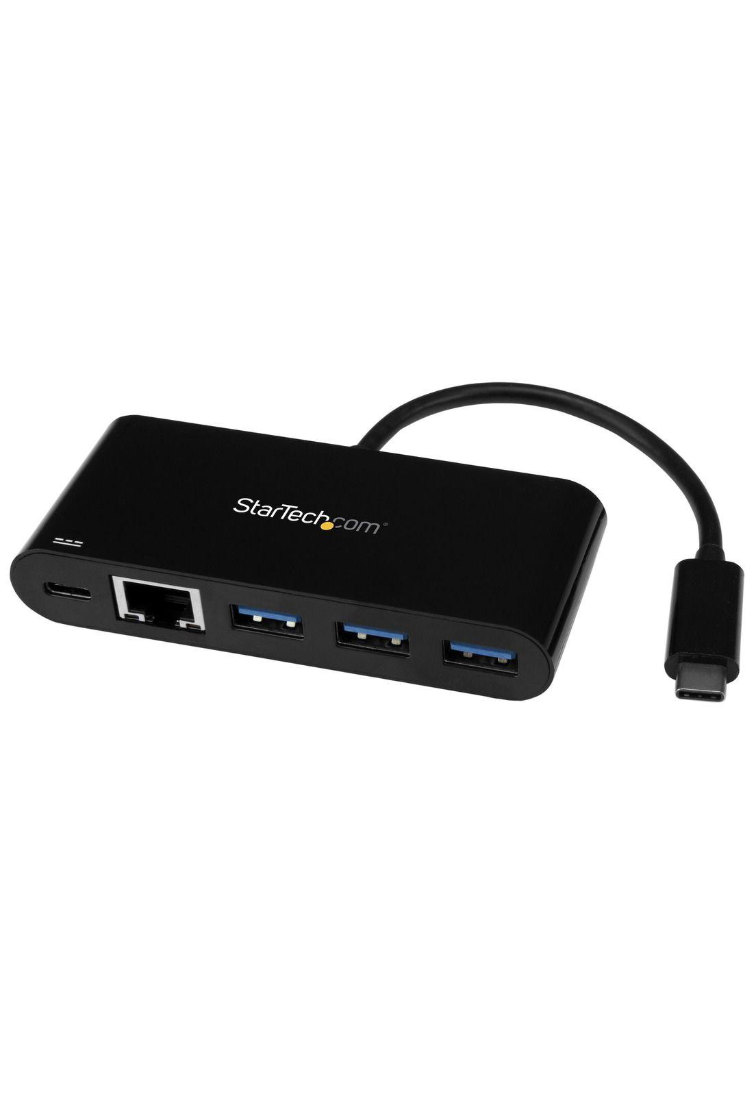 Adaptador USB-C de Red Hub USB 3.0 y PD Negro-0