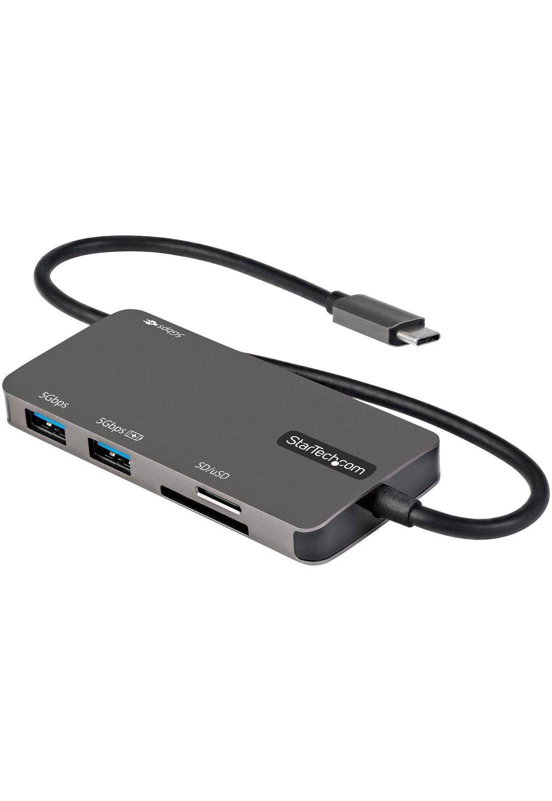 Adaptador Startech Multiports USB-C USB HDMI 4K SD/MicroSD-0