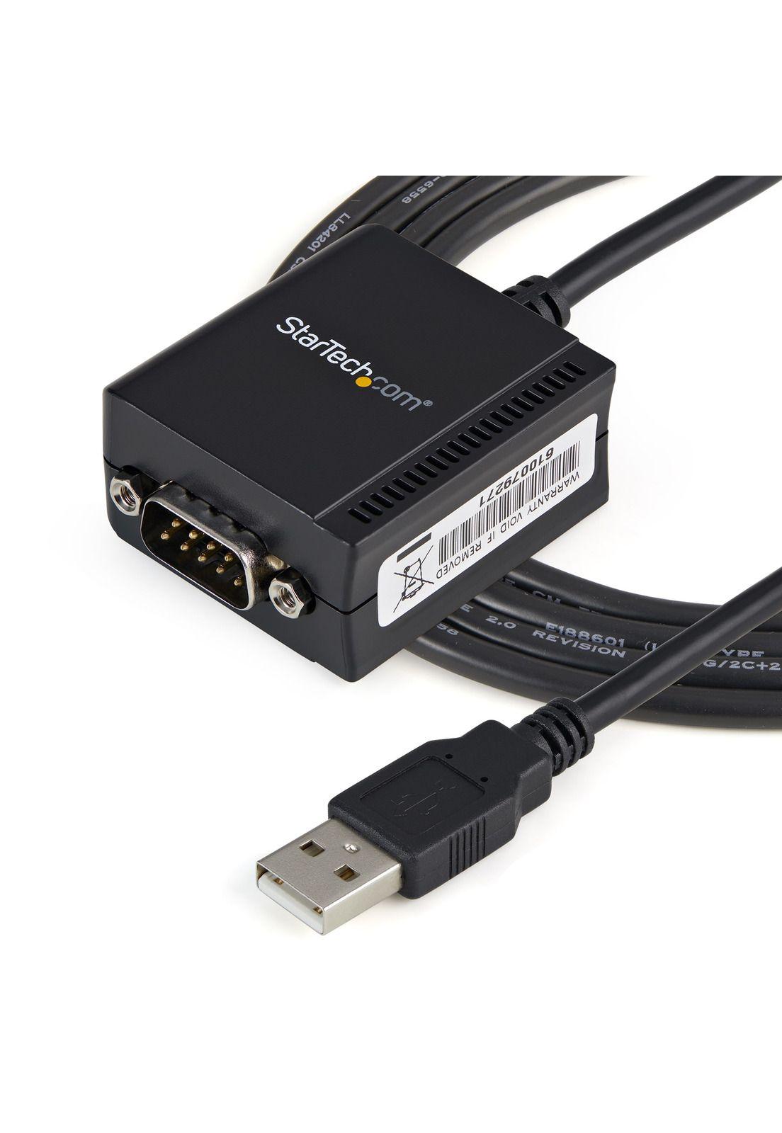 Cable Startech USB a Puerto Serial RS232 DB9 Retencion COM-0