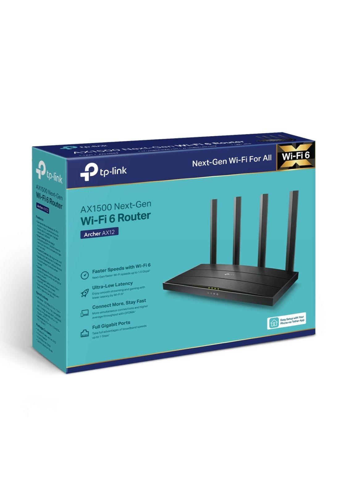 Router TP-Link Archer AX12 AX1500 Wi-Fi 6 Negro-4