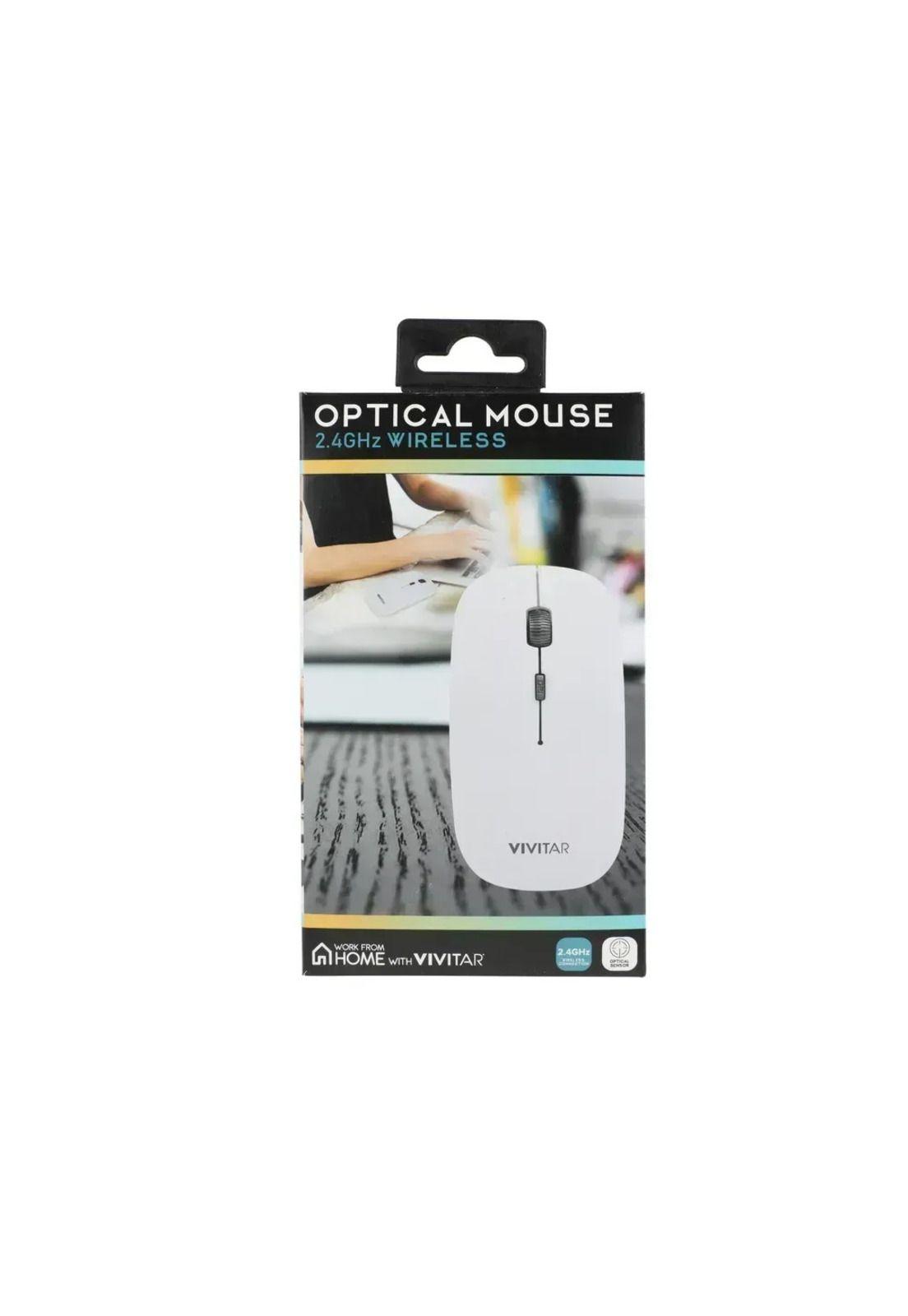Mouse Vivitar Inalámbrico 1600dpi Dongle USB Plata-2
