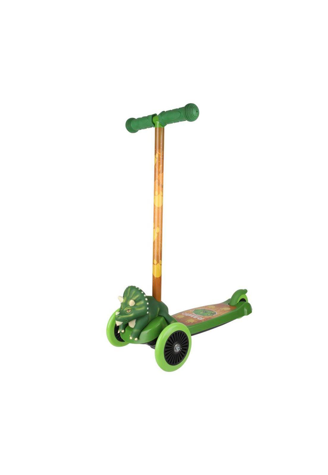 Scooter Vivitar DImension 3D Dinosaur Edad+3 Años Verde/Café-0