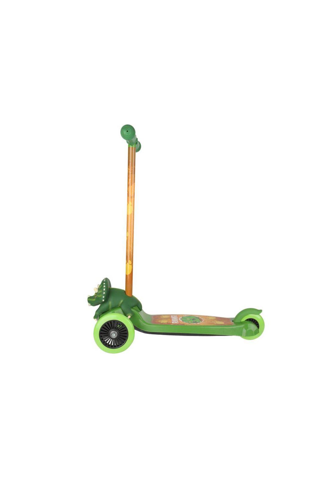 Scooter Vivitar DImension 3D Dinosaur Edad+3 Años Verde/Café-4