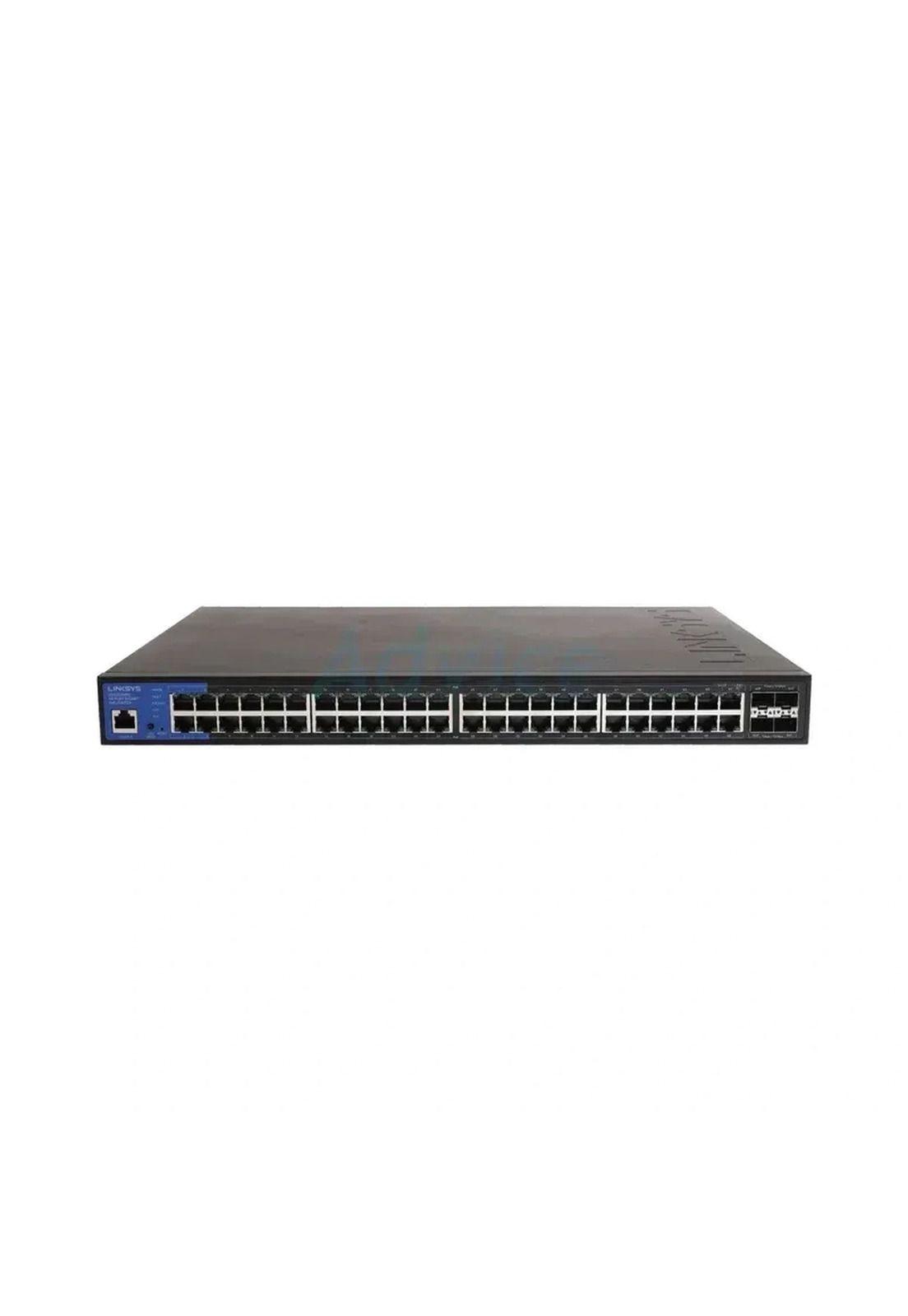Switch Linksys 48 ports PoE+ Gigabit 740W 4 ports SFP+10Gbps-2