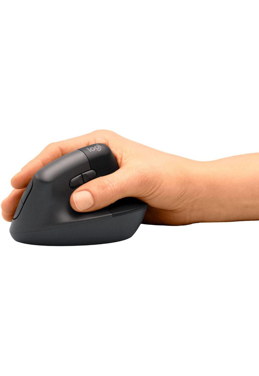 Mouse Ergonómico Logitech Lift 6 Botones Bluetooth,Grafito-1