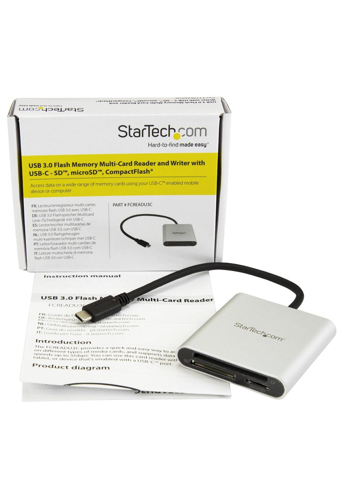 Lector de Memoria Flash USB 3.0 USB-C SD microSD-1