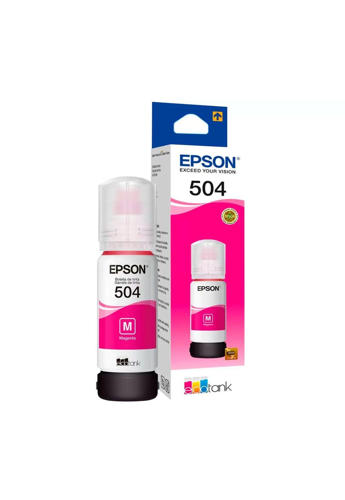 Tinta Botella Epson T504 70ml Ecotank Magenta-2