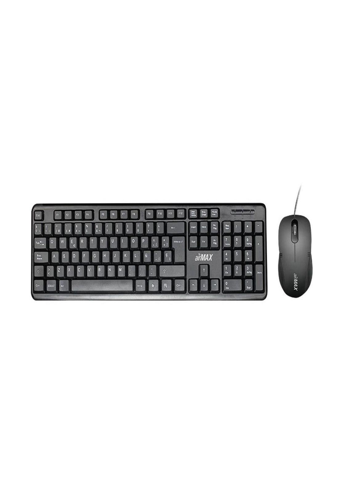 KIT TECLADO Y MOUSE CLIO USB NEGRO GMK-1-0